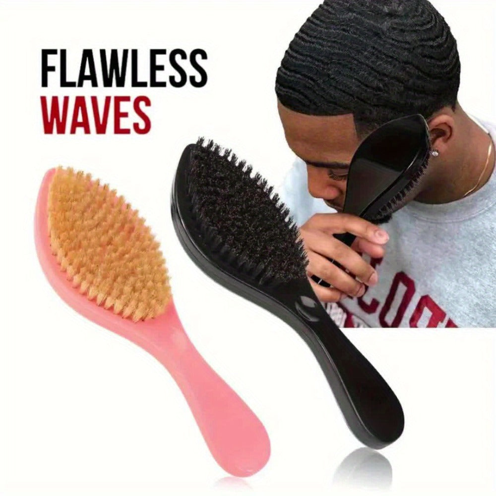 360 Wave Brush for Men - Nylon Bristles with ABS Handle - Professional Wave Training And Styling Tool - Perfect Gift for Boyfriend, Father (Christmas, Birthday, Father'S Day)