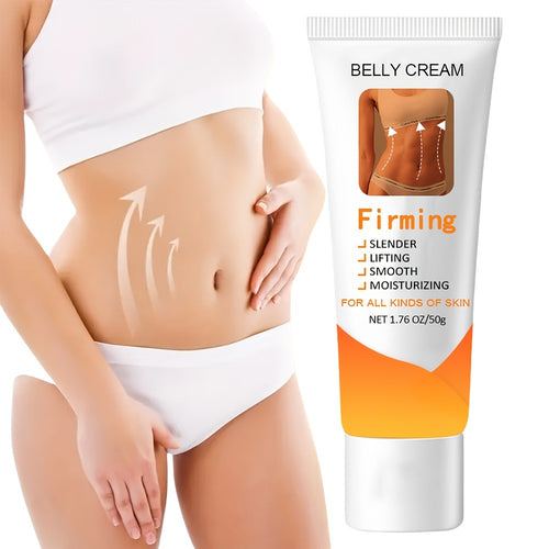 Belly Firming Cream with Jojoba Oil & Caffeine 50g Tightening Body Moisturizer for Butt Belly Thighs Skin Firming Massage Cream Women Gift