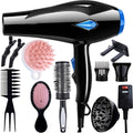 MORFONE All-in-one High-end Home Professional Hair Dryer. A Hair Dryer Set with Various Accessories Such As A Comb, Hair Clip, And Nozzle. Suitable for Family Or Travel Use- Hair Care Festive&Festival Gift for Loved Ones