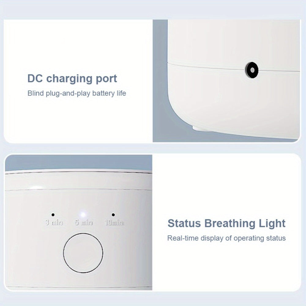 Denture Cleaning Machine One-Touch Operation Automatic Cleaning Device 3 Speeds Timing for Cleaning Jewelry Glasses