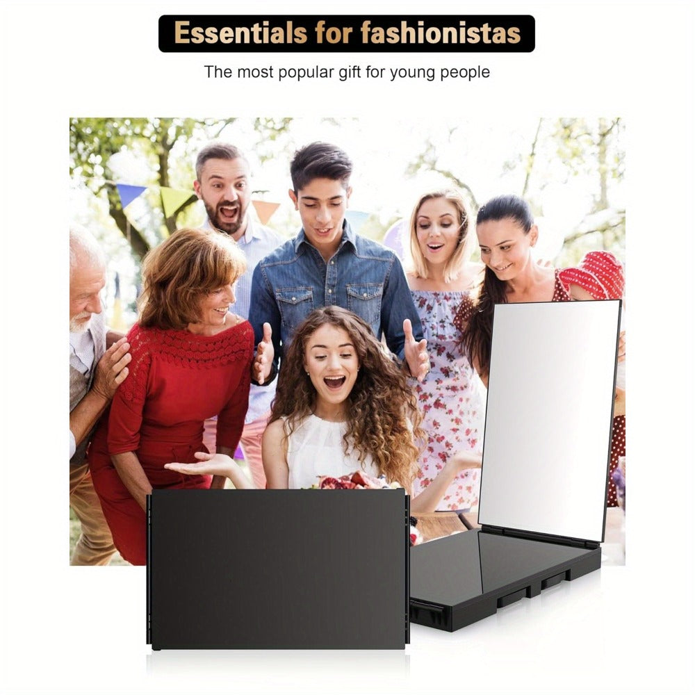 3 Way Mirror for Self Hair Cutting, 360 Haircuts Men for Barber Use Tools, to See Back Of Head
