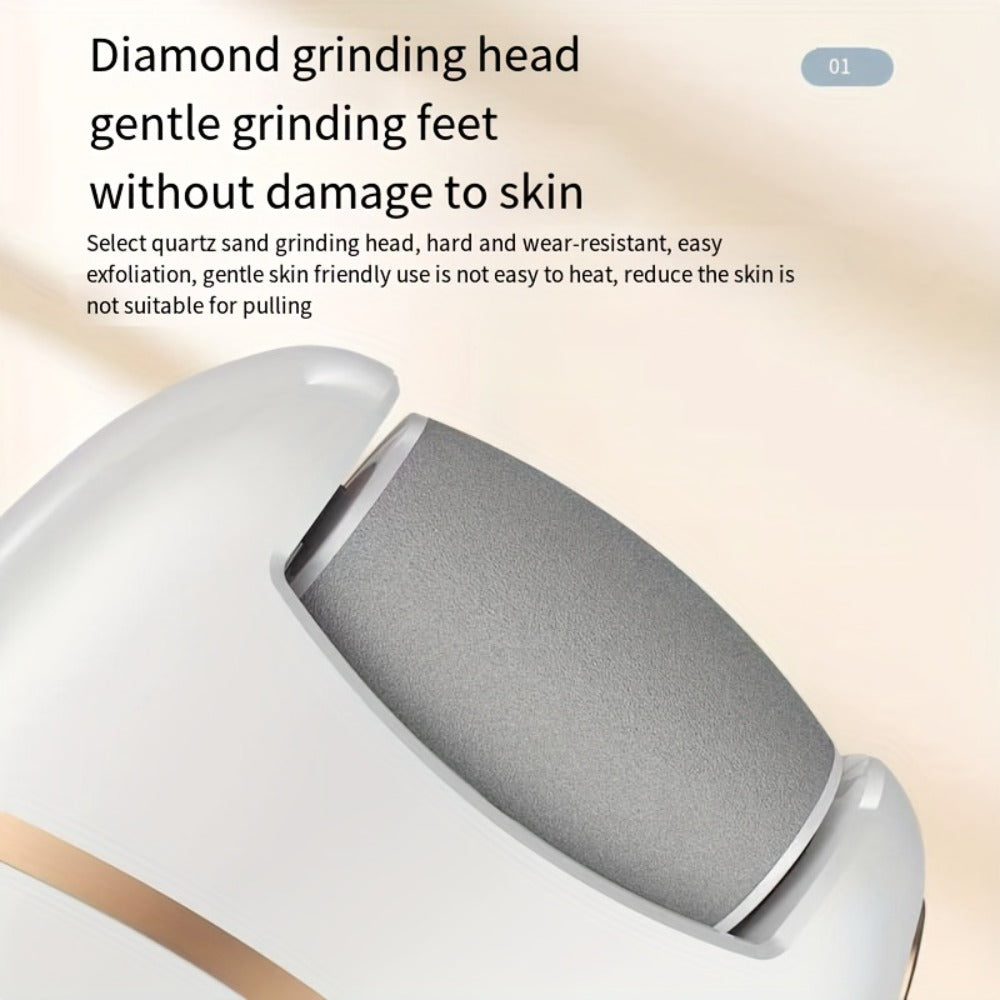 1pc an Automatic Foot Scrubber Featuring Five Grinding Heads - an Electric Tool for Removing Dead Skin And, Perfect for Foot Care at Home Or While Traveling for Adults