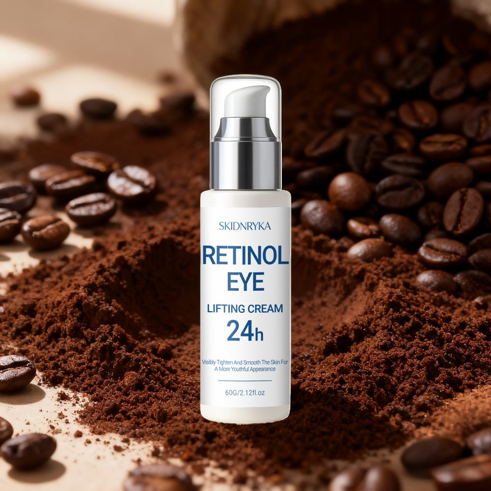Eye Cream for Dark Circles & Puffiness - Firming Hyaluronic Acid Eye Gel with Collagen Retinol Caffeine for Tightening Smoothing & Hydration, Anti-Aging Under Eye Treatment 2 Pcs