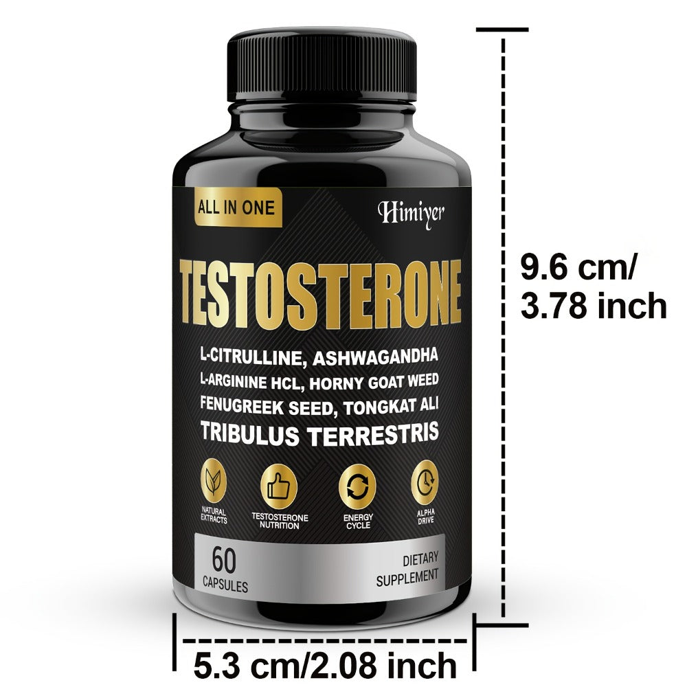 5 Packs Testosterome Dietary Supplements Capsules For Men With Tongkat Ali, Horny Goat Weed, L-Citrulline L-Arginine, Ashwagandha, Men'S Health And .