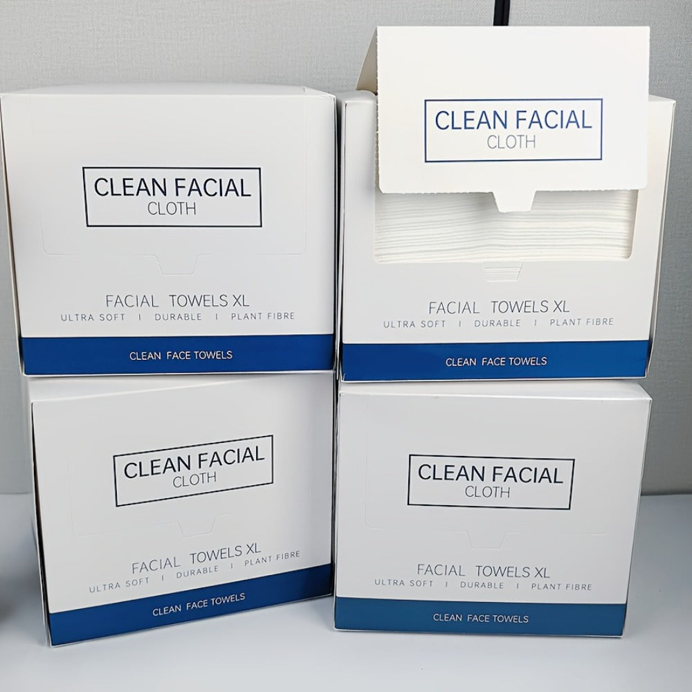 40/120/240pcs Disposable Boxed Facial Tissues, Facial Cleansing Tissues, Extra Large And Thickened, Soft And Skin-Friendly, Suitable for All Skin Types, Facial Cleansing And Care, 26*30cm(10.24*11.81in)