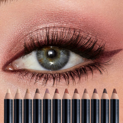 Eyeshadow Pencil Set 12pcs — Matte & Shimmer Thick Stick Foam Eye Shadow Pencils, Multi-Color Blendable Eyeliner Eyeshadow Sticks for Eye Makeup, All-in-One Eye Look