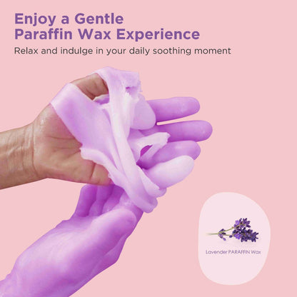 Paraffin Wax Warmer Kit 3000ml Touchscreen for Hands & Feet – Includes 6 Packs Refill Wax, Hot Wax Spa Bath for Arthritis Pain Relief & Deep Skin Moisturizing, Home Salon Use Purple Pink White Green Black