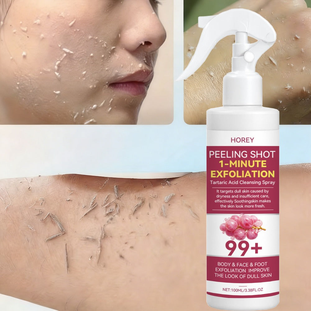 Body And Face Exfoliating Gel - Enriched with Grape And Malic Acid - Deeply Cleanses Skin, Removes Dead Skin Cells from Body And Face, Soothes Skin, Physically Exfoliates Through Gentle Scrubbing, Portable And Easy to Use