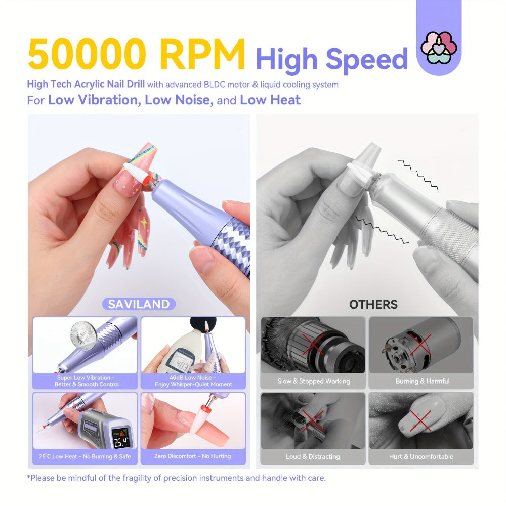 SAVILAND Purple Nail Polish Machine