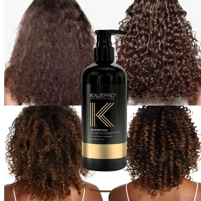 Curl Styling Cream 300ml Enhances Curls Frizz Control Moisturizing Long-Lasting Antistatic Non-Irritating Scalp-Safe Curly Hair Serum for Men and Women Natural Curl Definer Hair Styling Product