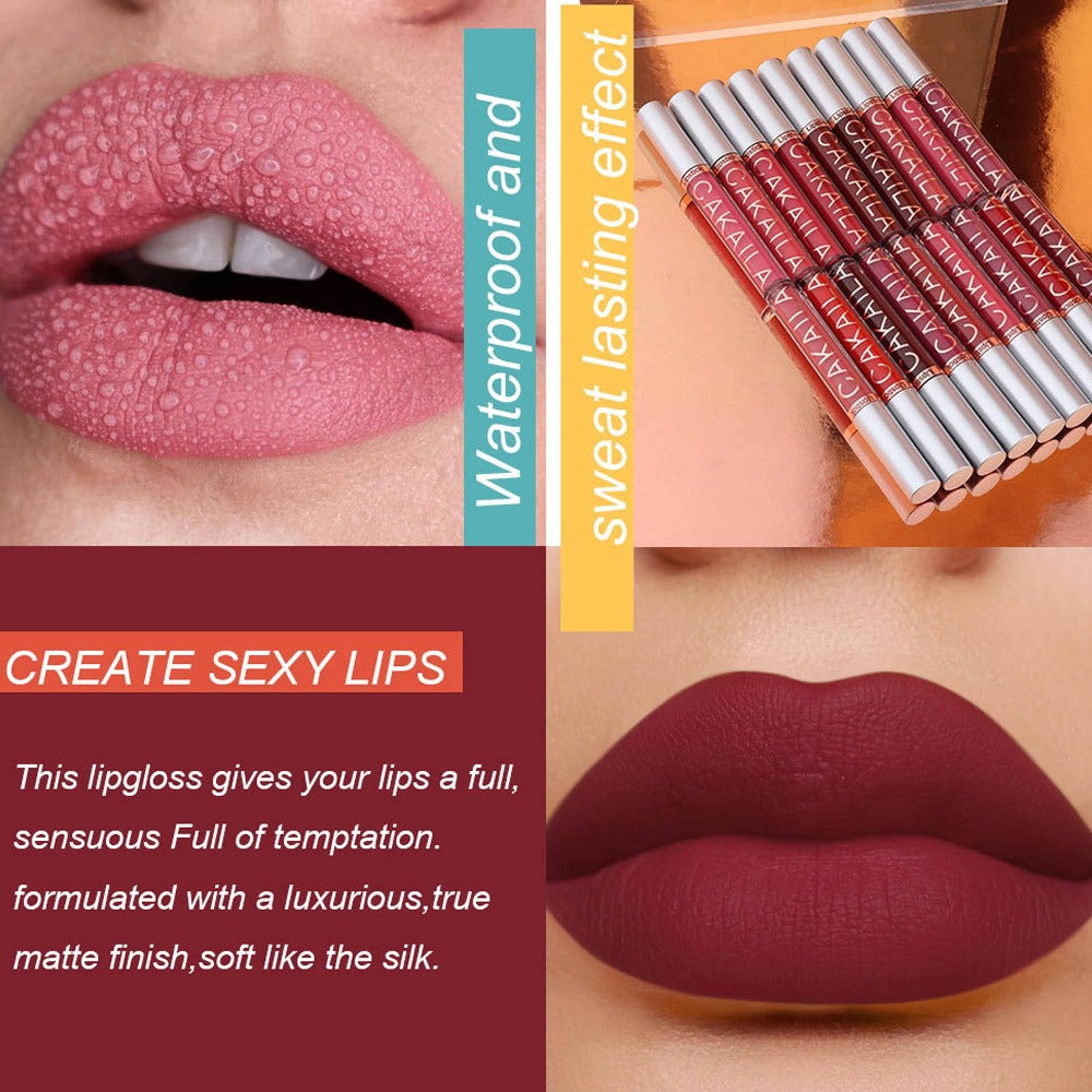 18pcs Long Wear Matte Liquid Lipstick with Smooth And Creamy Texture, Smudge Proof Finish, Moisturizing And Comfortable Wear for All Day Use, Perfect Valentine's Day Gift, Ideal Gift for Women