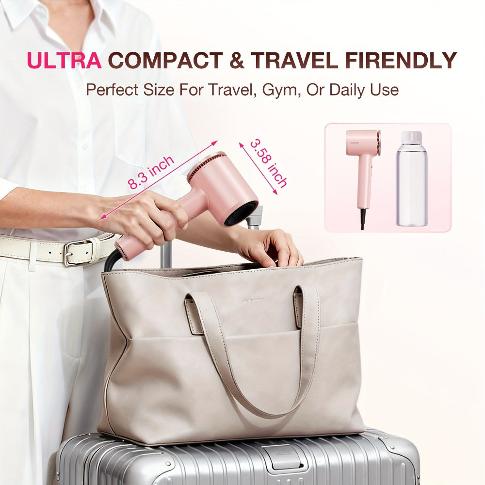 Quick-Drying Hair Dryer Featuring a Diffuser for Curly Hair, 1875W Professional Ionic Blow Dryer Suitable for Both Women And Men, Lightweight And Powerful Portable Hair Dryer Ideal for Travel, Perfect Gift for Friends And Partners