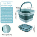 Collapsible Foot Soak - Sturdy Travel Spa Container with Handle, Compact Design for Home, Salon, And On-The-Go - Easy to Clean Foot Soak Container And Laundry Basket, Robust Build