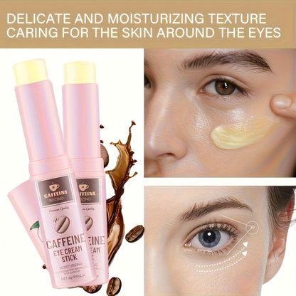 Eye Cream Firming Anti-Aging with Caffeine & Ceramide NP Reduces Dark Circles Puffiness Fine Lines Lifted Refreshed Look Skincare 2pcs