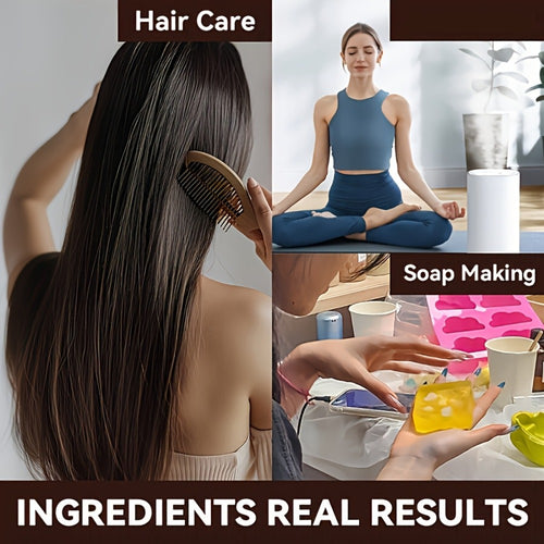 1/2 Bottles 3.38oz/1.01oz Sandalwood Essential Oil - Moisturizing Hair&Skin Care, Ideal For Massage, Shower, Skincare, Diffusion, Humidifier, Suitable For All Skin Types And Hair Types, Hair Care Essentials|Sandalwood Fragrance, Essential Oils For Hair