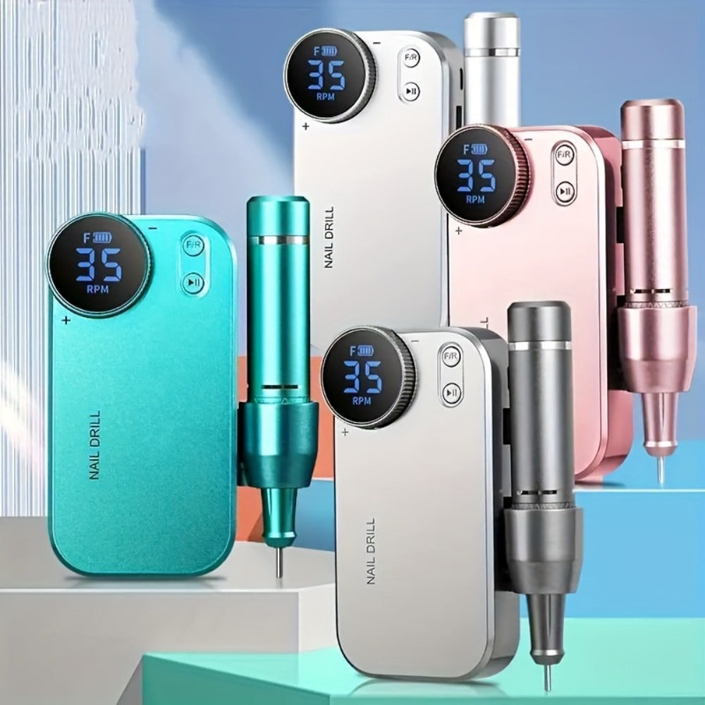 High-power Electric Nail Polisher And Nail Remover For Home And Salon Use, Rechargeable Nail Polishing Machine For Manicure, Pedicure, And Dead Skin Removal, A Perfect Gift For New Year And Christmas.