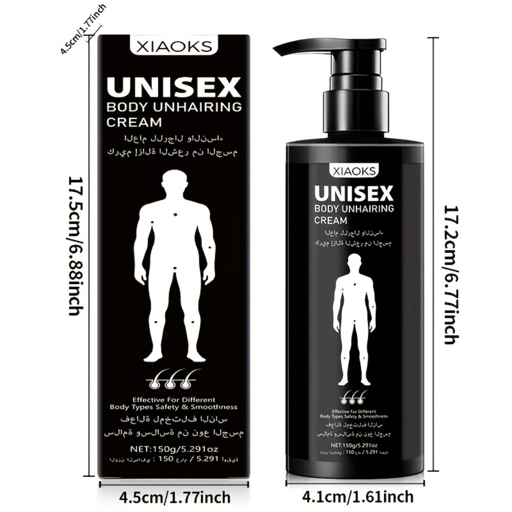 150G Men'S Body, 5 Min for Sensitive Skin, Gentle Formula, Best Hair Removal for Private Parts Hair Removal Gel for Body, Chest & Back, Safe for Sensitive Skin, Unisex