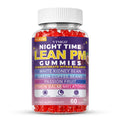 NIGHT TIME LEAN PM GUMMIES: White Kidney Beans, Green Coffee, Lemon Balm, Melatonin, Passionflower - Nature's Source Of Quiet Balance. Night Quietly Becomes The Starting Point for Health, Balance And Change.(60).(1/4/5 Bottles).Family & Holiday Gifts