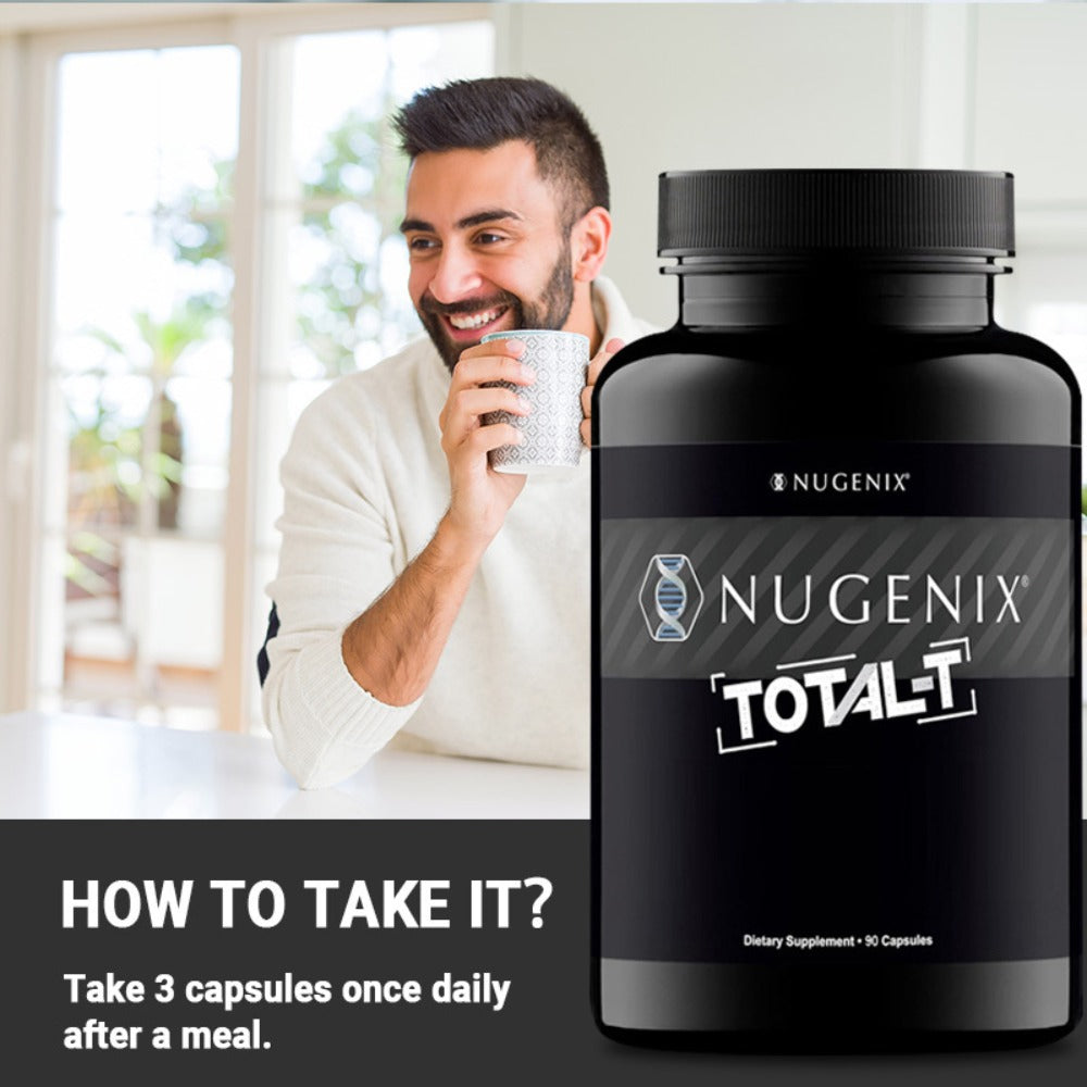 5 bottles - Total-T - with L-Citrulline, Fenugreek, Zinc, Vitamin B6, B12, Men'S Health