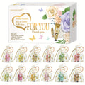 48pcs/Sets Hand Cream & Lip Balm Gift Sets - Perfect For Wedding, Friend Gatherings, Or As A Party Favor! Includes 12pcs Hand Cream, 12pcs Lip Balm, 12pcs White Heart-Shaped Hot Stamping Yarn Bags, And 12pcs Thank You Cards. Mother'S Day Gift