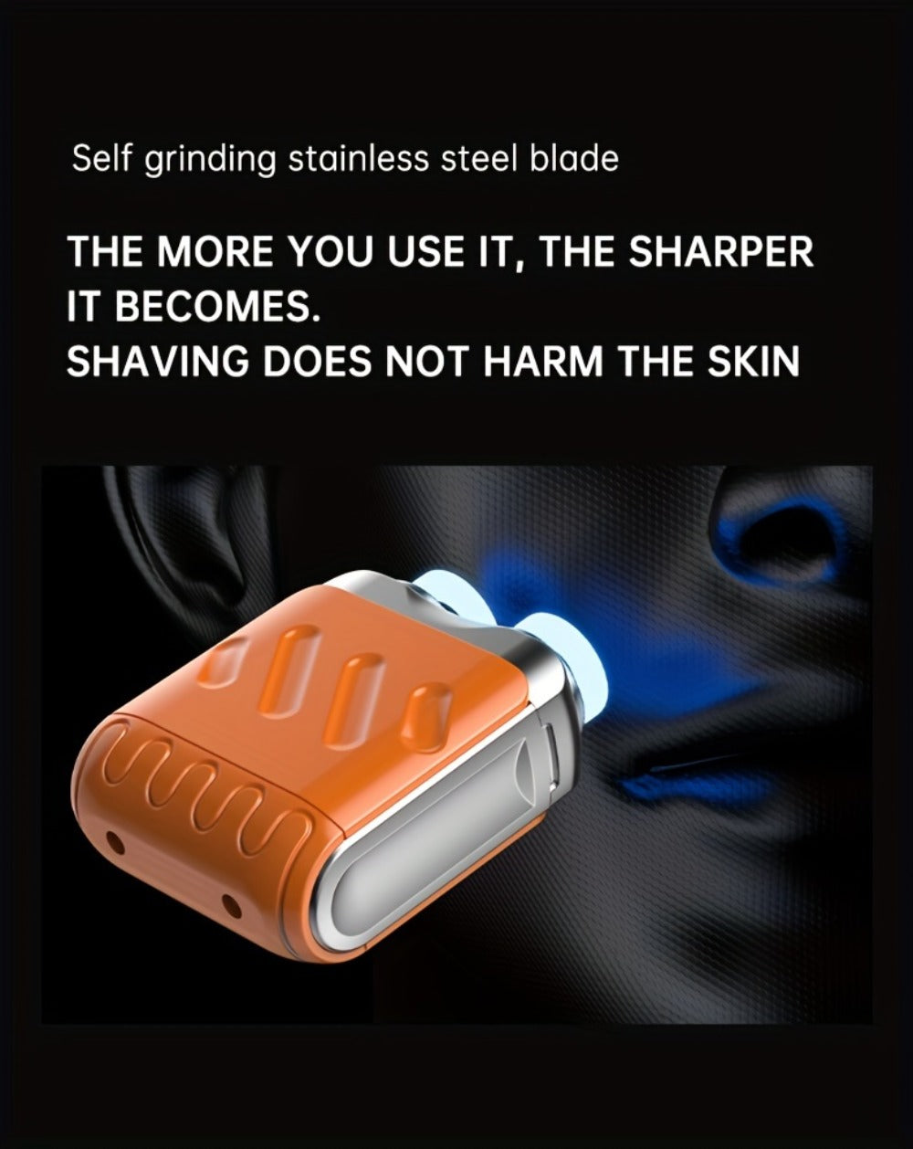 Mimi'S New Electric Shaver Features Magnetic Suction Dual Blade Heads, 2-Speed USB Charging, Mini Car Portable, Men'S Electric Mobile Razor