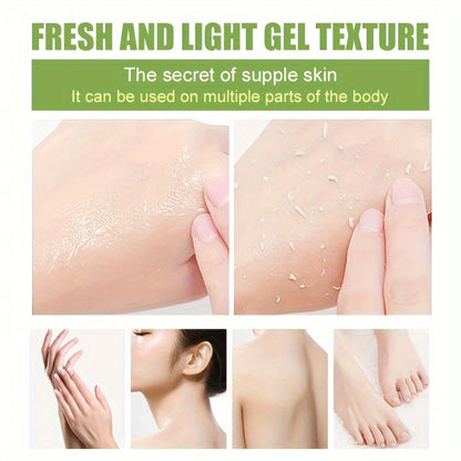 Exfoliating Gel with Mandelic Acid, Aloe & Rose Extract — Deep Cleansing Pore Cleanser for Face & Body, Long-Lasting Moisture, Daily Use, 200ml / 6.76 fl oz