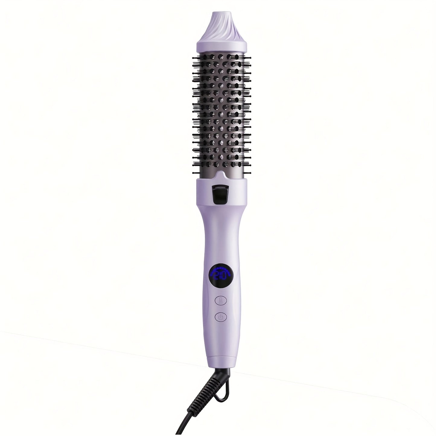 Thermal Air Brush 2-in-1 Straightener & Curler – Blowout Brush with Negative Ion Technology, Frizz-Free Temp Control, Lightweight Travel Hair Styling Tool for Women