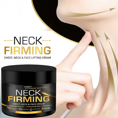 Retinol Neck Firming Cream with Collagen & Hyaluronic Acid - Day Night Lifting Moisturizer for Face Chest & Neck Anti-Aging Hydrating Gel Cream 50ml