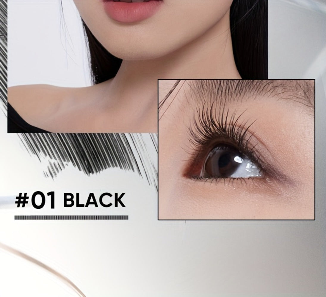 3D Curling Mascara — Volumizing, Waterproof & Smudge-Proof Eyelash Wand, Long-Lasting Nourishing Formula, Suitable for All Eye Types, Korean Makeup Style, Black & Brown, Curling & Precision Design