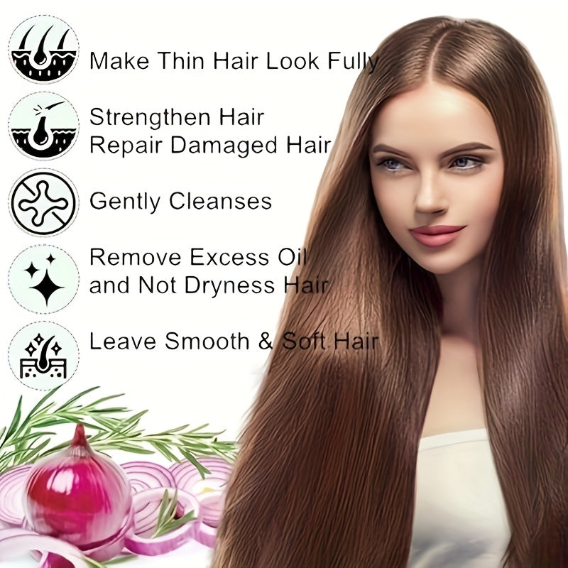 ECO Biotin & Rosemary Shampoo & Conditioner Set, Hydrate & Moisturize Hair, Oil Control, Natural Hair Moisturizer with Onion, Rosemary, Biotin & Jojoba, Gently Cleanses, Refreshing Hair, Make Hair Smooth & Soft, Strengthen Hair, Dry Hair, Scalp