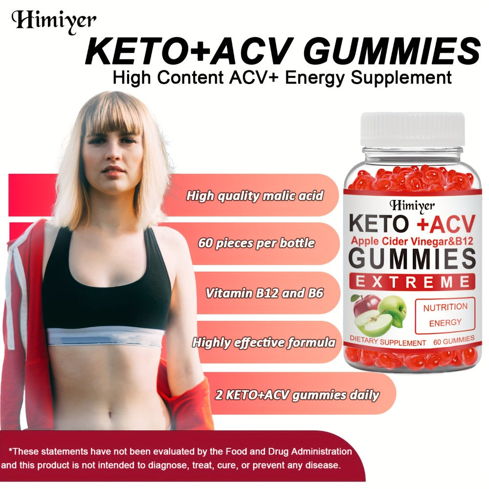[Keto ACV Gummies] 1/2pcs Keto ACV Gummies - Apple Cider Vinegar Formulated With Pomegranate Beet Juice Powder B12 Vegan 60 Gummys, High-Quality Apple Cider Vinegar Is Rich In Vitamins B And C, Supplementing Vitamin Nutrition, Gut Healthy &