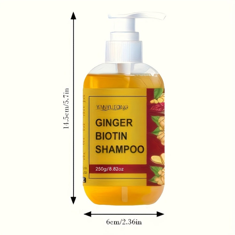 This Is a Dual-Purpose Ginger Biotin Shampoo Enriched with Vitamin B7, Designed for Deep Cleansing, Hydration, And Moisture. It Leaves Hair Soft And Bouncy While Helping to Prevent Breakage And Split Ends