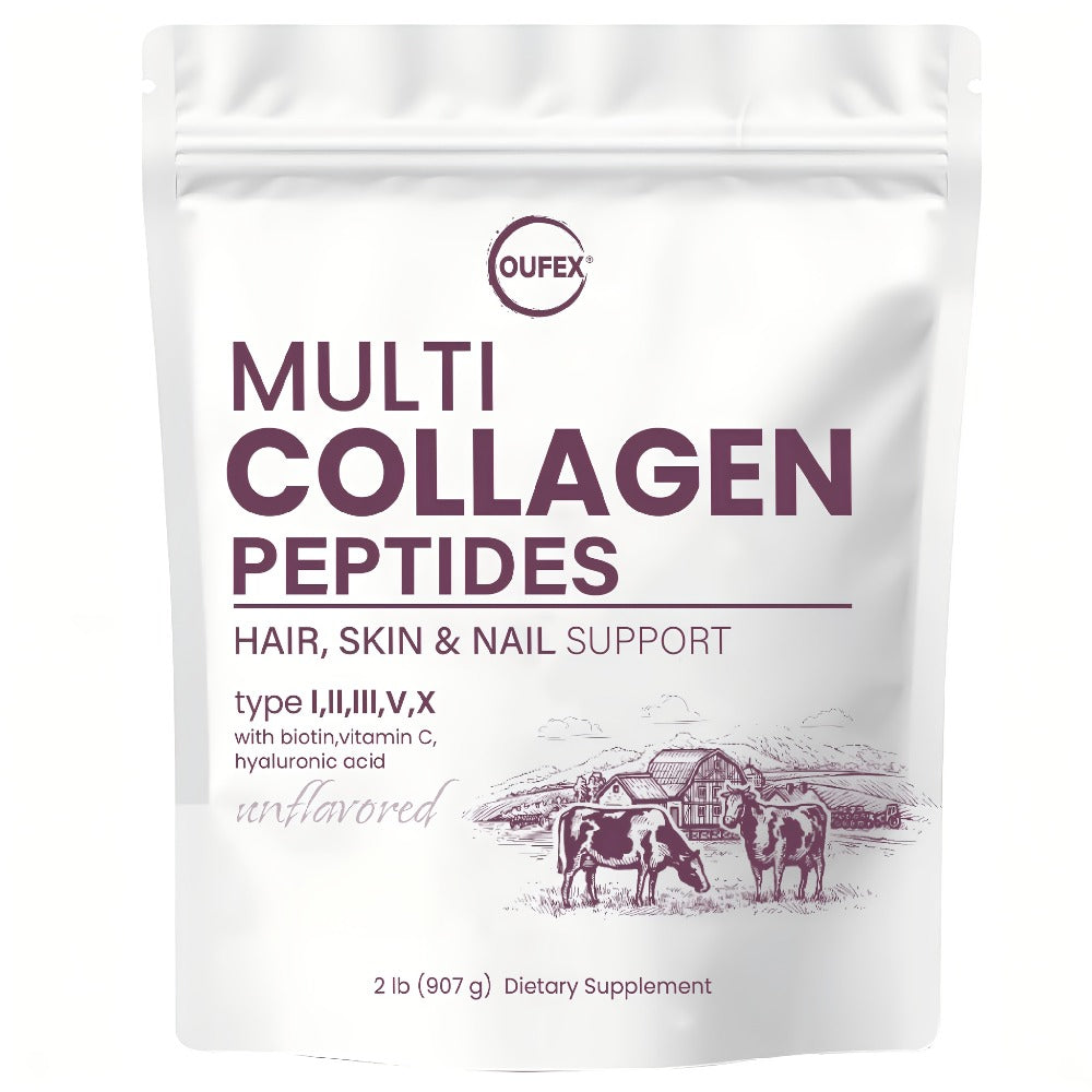 Oufex Multi-Source Collagen Powder - Collagen Complex with Skin Nutrients - Natural Flavor