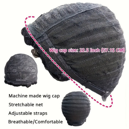 Human Hair Pixie Cut Wig for Women — Brazilian Deep Wave Short Wig with Bangs, 150% Density, Glueless Rose Net Cap, Natural Layered Style, Daily & Party Wear, All Occasions