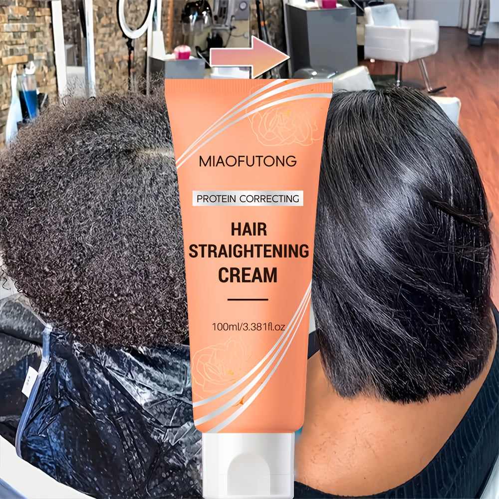 3.38oz Protein Straightening Cream - Moisturizing & Smoothing, Hair, Deeply & Strengthens Hair, Deep Hydration, Improves Frizz, Non-Greasy, Suitable for All Hair Types Valentine'S Day Gift
