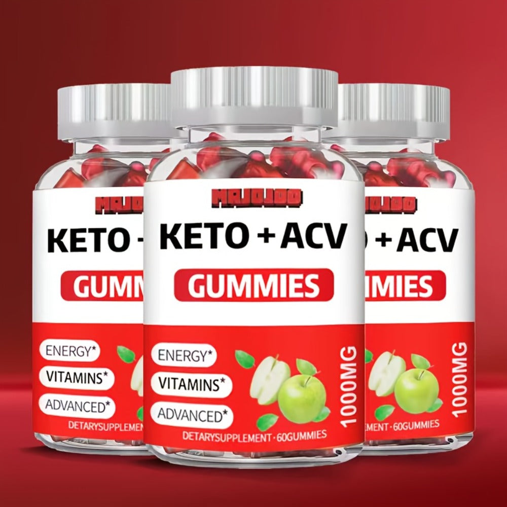 60 Vegan Keto ACV Gummies - Apple Cider Vinegar with Pomegranate Beet Juice Powder And B12, Rich In Vitamin B And C. Suitable for Men And Women, Gluten-Free