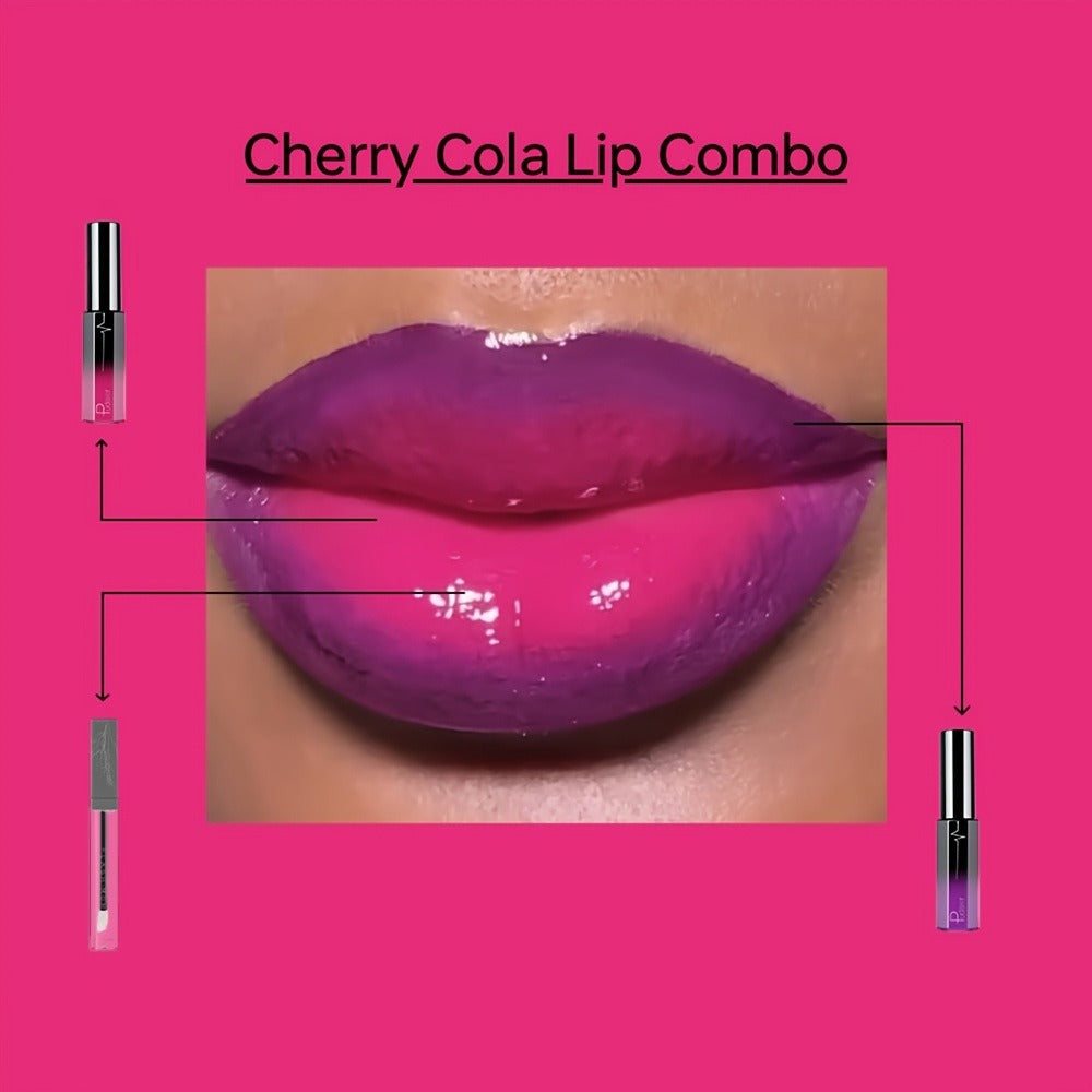 Velvet Matte Lip Gloss Set 3 Pcs – Long Lasting Waterproof Lip Oil, High Pigment Glossy Finish, Non-Stick Cup, Berry Tones for Deep Lip Colors, Perfect Gift for Women