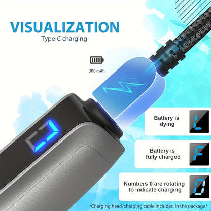 Derma Pen M8S Wireless Electric Microneedle Pen — Adjustable Microneedling Device with 12pcs Replacement Cartridges for Skin Rejuvenation & Anti-Aging