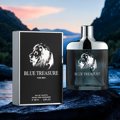 Arabian Oud Perfume Unisex - Dubai Luxury Woody Fragrance 3.38 oz Long Lasting Middle East Scent, Limited Edition Blue Treasure Cologne Gift for Men and Women