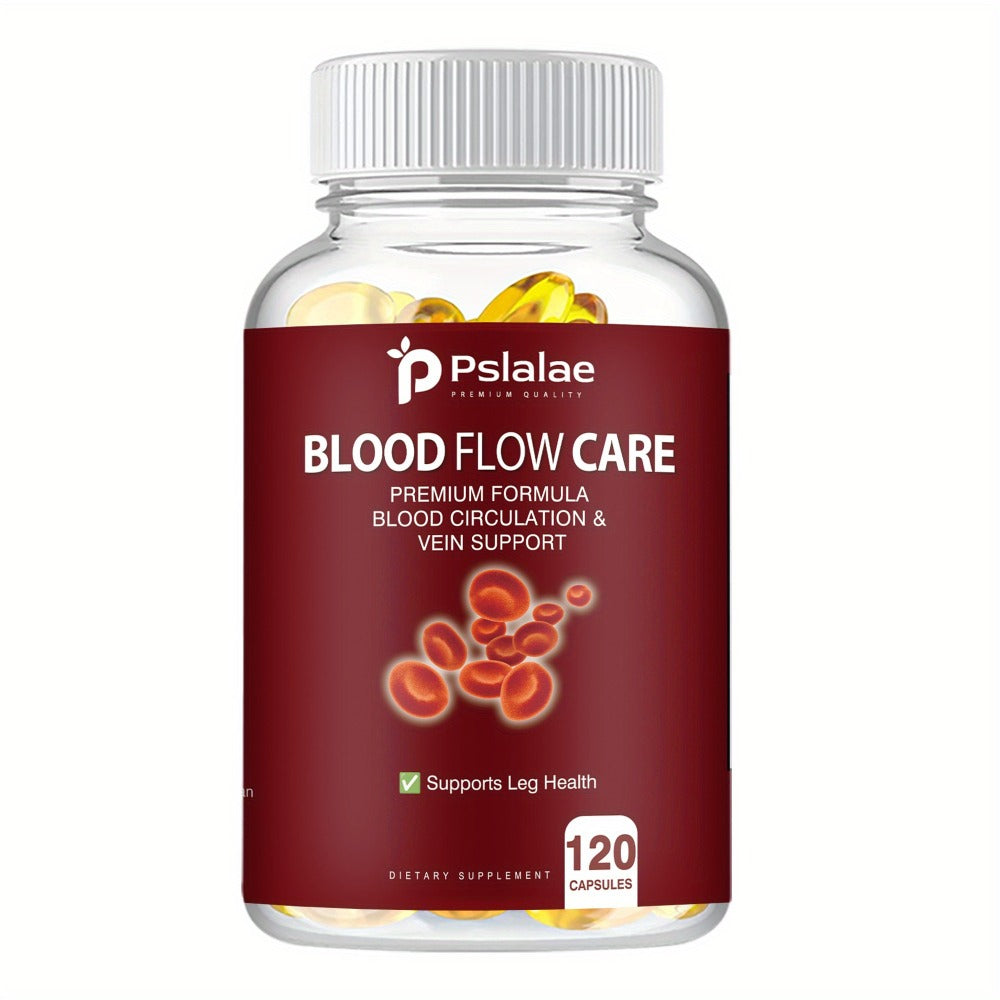 Blood Flow Care - Niacin, Hawthorn, Ginger Root, Support Leg Health, Supports Heart Health - 120pcs