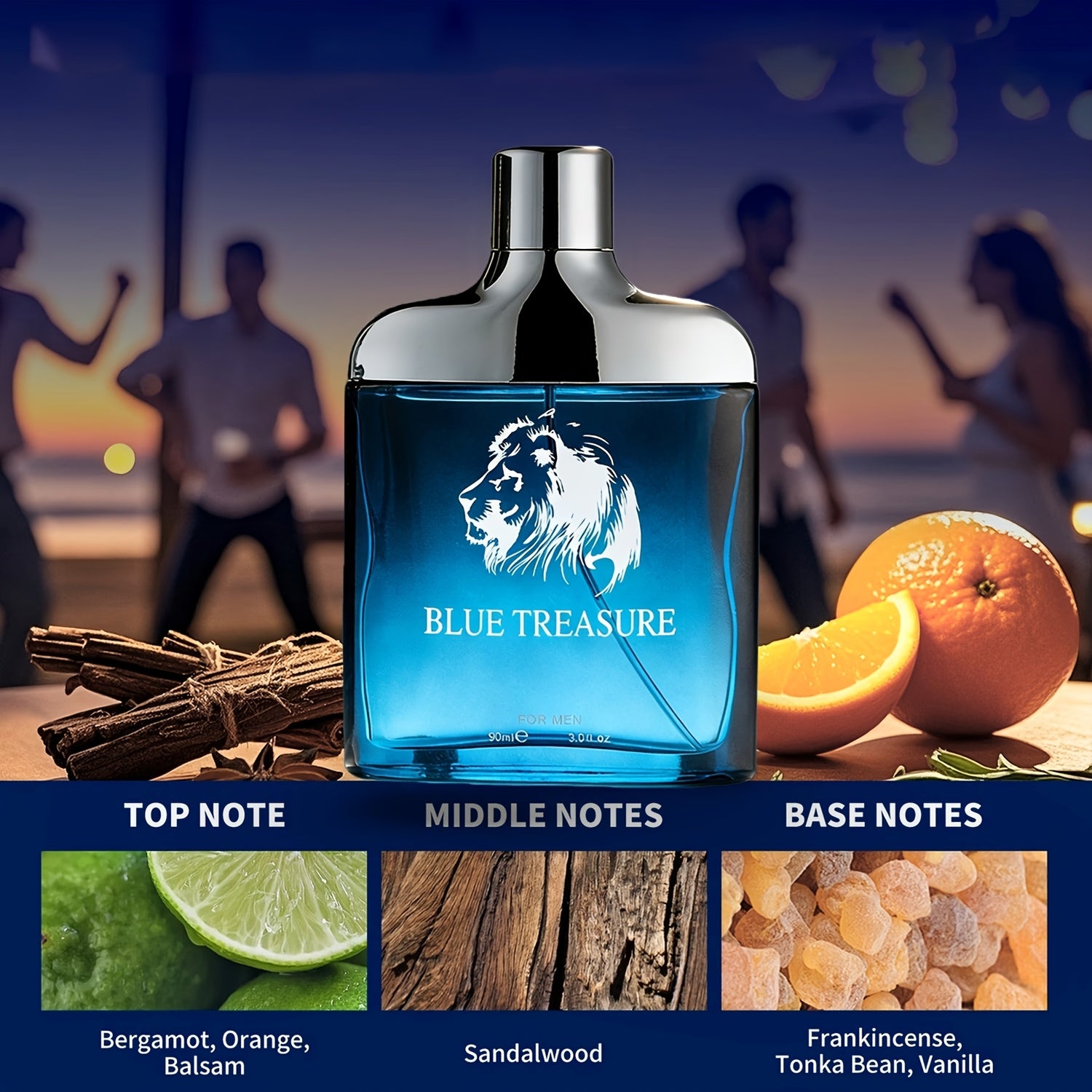 Luxury Men's Perfume, Men's Fragrance Spray, 3.04oz Large Capacity, Long-Lasting Men's Cologne for Dates, Suitable for Daily Outings And Travel, Enhances Charm Perfect Holiday Gift, Valentine's Day Present