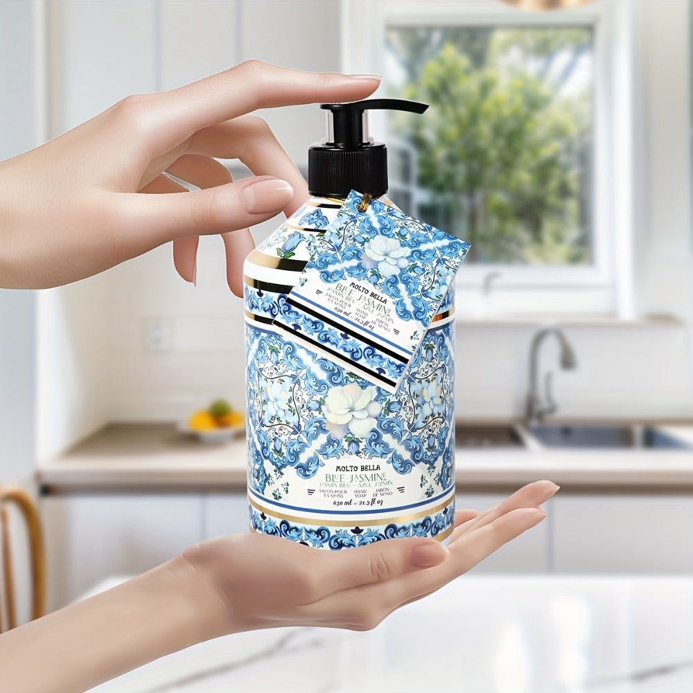 Liquid Hand Soap 2 Bottles 21.3 fl oz Each - Foaming Pump Dispenser with 5 Scents, Moisturizing Gel Formula for All Skin Types, Home Office & Travel Hand Wash