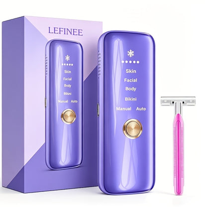 IPL Hair Removal Machine 3-in-1 Permanent Hair Removal Device for Women Men 999 Flashes Full Body Face Legs Arms Bikini Line Home Use Painless Laser Epilator