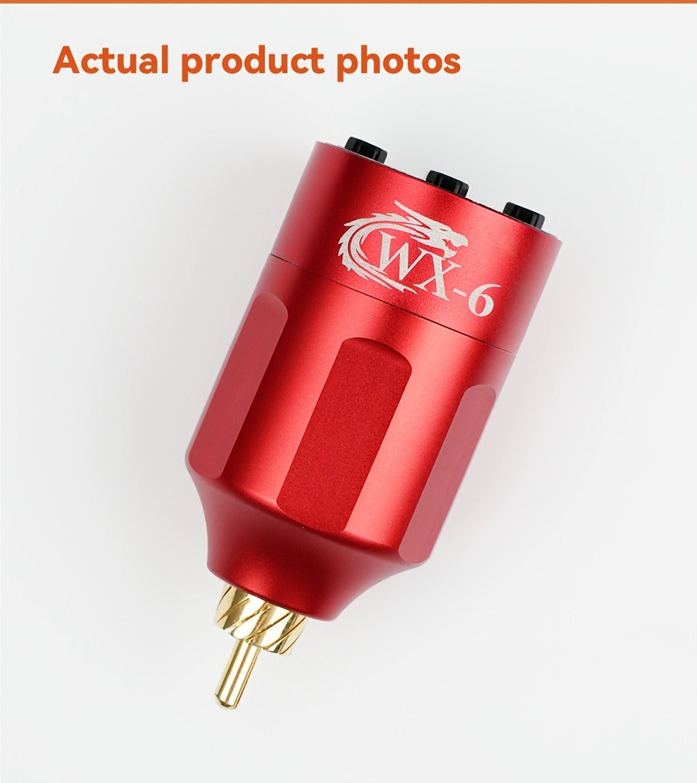 Tattoo Battery Wireless Power Supply, Portable Rechargeable Coreless Motor for Tattoo Pen, with LED Digital Display, RCA/DC Connector, Rotary Tattoo Machine Makeup Equipment
