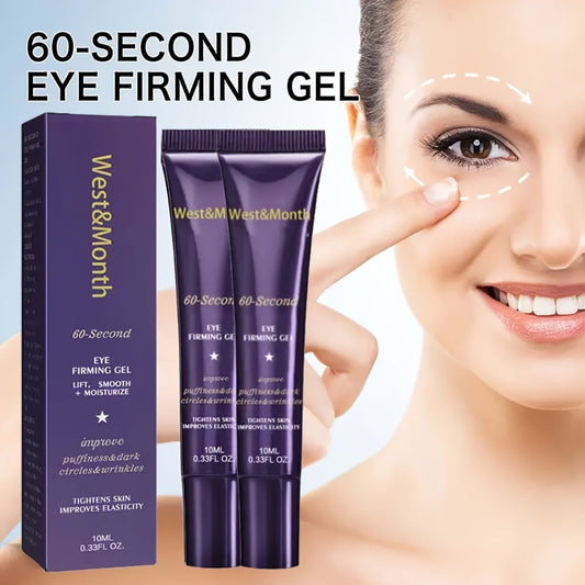 Eye Cream Firming 60 Second Formula with Caffeine Retinol Hyaluronic Acid Moisturizing Anti-Puffiness Under Eye Tightening Cream Alcohol-Free 0.66fl oz Skincare Gift for Women