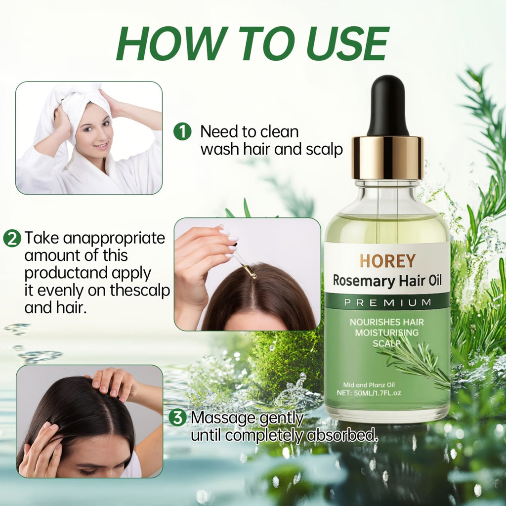 This 50Ml/1.7Oz Rosemary Essential Oil for Hair Includes Batana And Castor Seed Oils. It'S Designed for Treating Frizzy And Damaged Hair, Is Lightweight And Easily Absorbed, Helps to Add Volume, Strengthens Hair