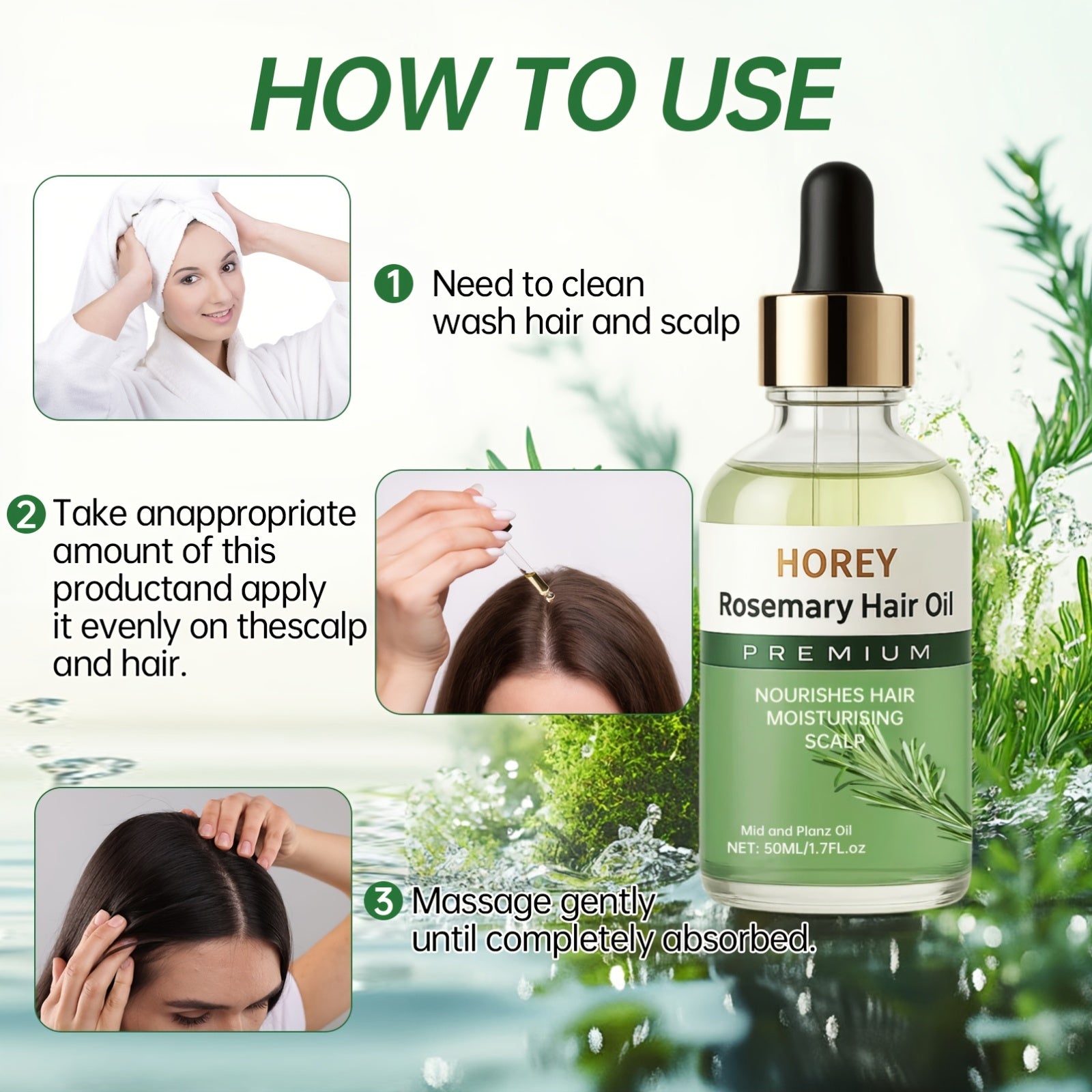 This 50Ml/1.7Oz Rosemary Essential Oil for Hair Includes Batana And Castor Seed Oils. It'S Designed for Treating Frizzy And Damaged Hair, Is Lightweight And Easily Absorbed, Helps to Add Volume, Strengthens Hair