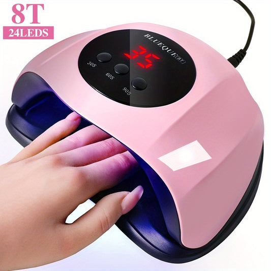 Professional /LED Nail Lamp with LCD Display & Sensor Suitable for /LED Nail Polish, 4 Timer Settings, Instant Nail Dryer for Gel Polish, Lamp for Home Salon, Nail Glue Tool, No Adapter Required Gift for DIY