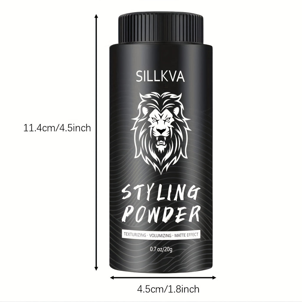 SILLKVA Volumizing Powder - Lightweight & Oil-Control, Long-Lasting Volume, Natural Flexible Hold, -Free Non-Buildup Formula, Matte Finish, Unisex 0.71oz, Texture Powder
