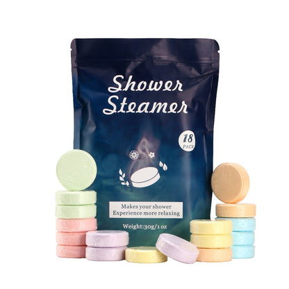 Shower Steamers Gift Set 18 Pcs with Essential Oils - Eucalyptus Rose Jasmine Citrus Peppermint Lavender Aromatherapy Shower Bombs for Home Spa, Stress Relief, Birthday & Christmas Gifts